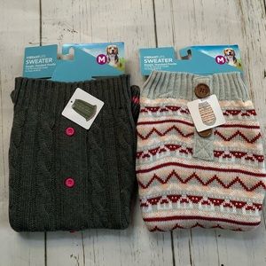 2 medium vibrant life doggy sweaters